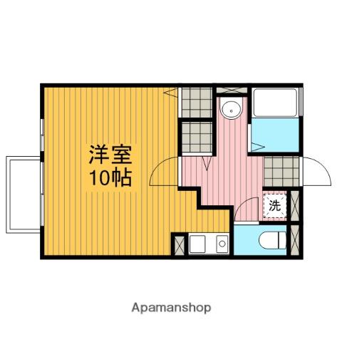 カーサベルデ(ワンルーム/1階)の間取り写真