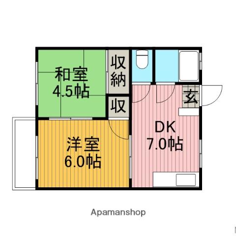 オリエントハイツ 2階階 間取り