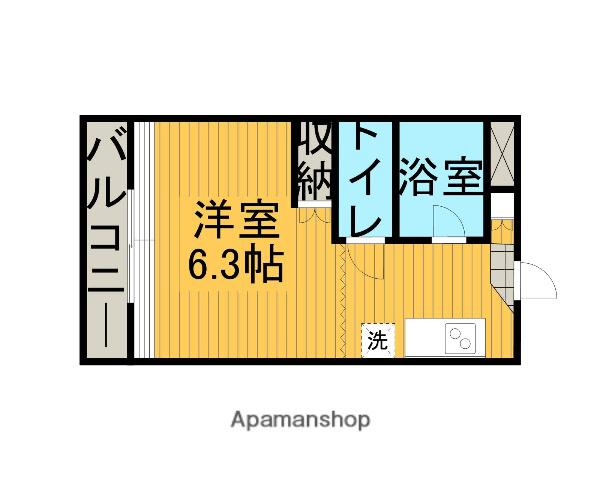 ルミエール橋本(1K/2階)の間取り写真