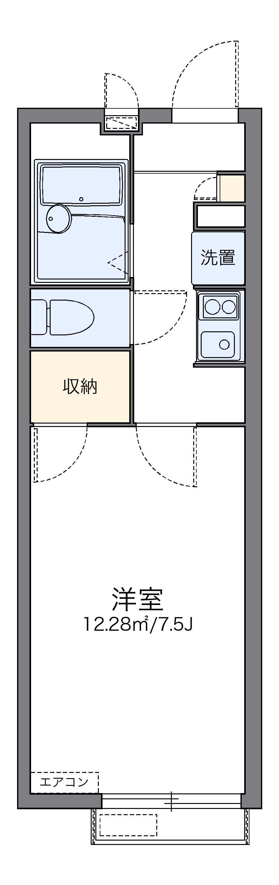 レオパレスチェリーブロッサム 2階階 間取り