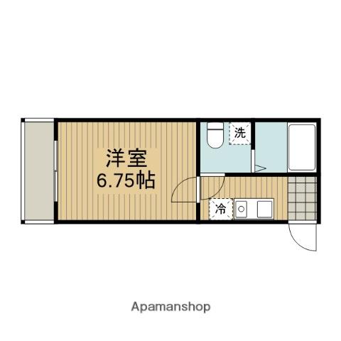 GRAND HEART(1K/2階)の間取り写真