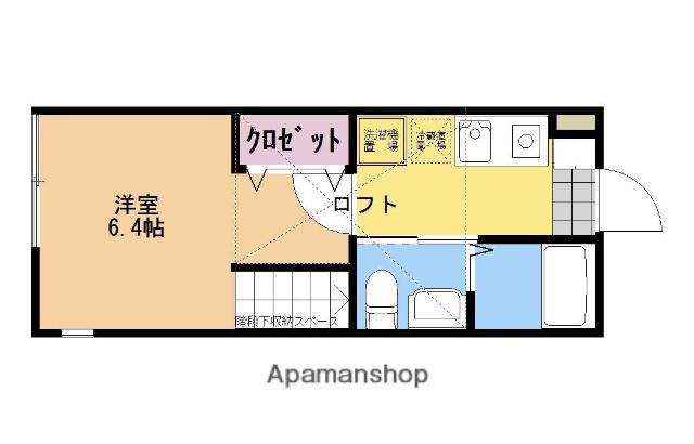 ブエナビスタ(1K/2階)の間取り写真