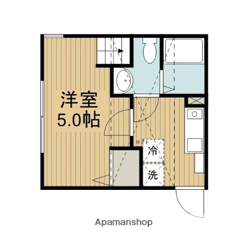 LA LUCE北里(1K/2階)の間取り写真