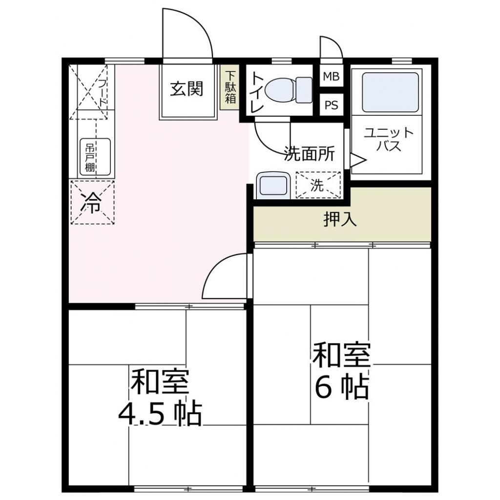 リバーサイド清水 1階階 間取り