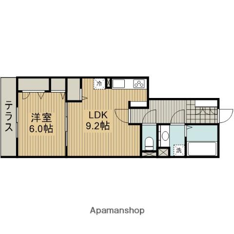 グラン・クレール(1LDK/2階)の間取り写真