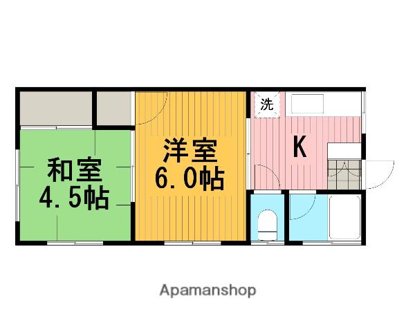 OMハイム(2K/1階)の間取り写真