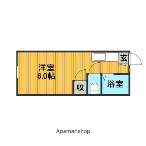 アイビーガーデン(1K/1階)の間取り写真