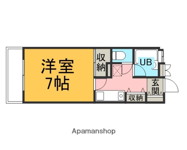 ハイツTOSHI(1K/1階)の間取り写真