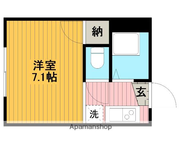 コーポ加藤(1K/2階)の間取り写真