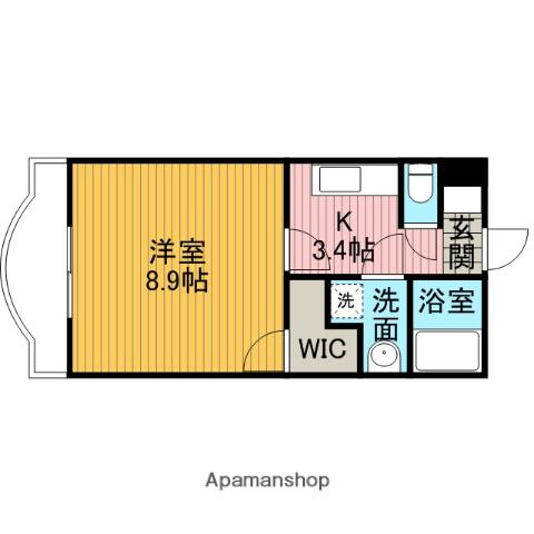 ルーチェ(1K/1階)の間取り写真