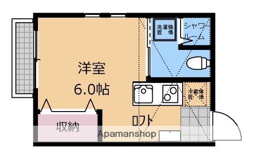 カサ・ミラ小山(ワンルーム/1階)の間取り写真