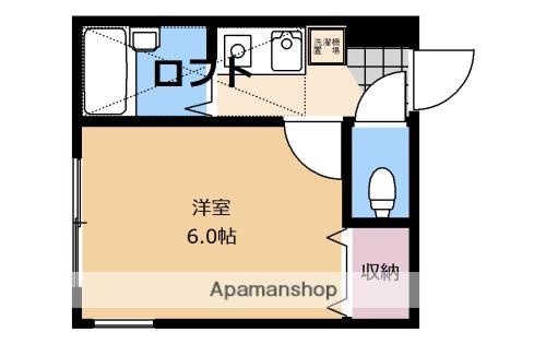 セシルコート橋本(1K/1階)の間取り写真