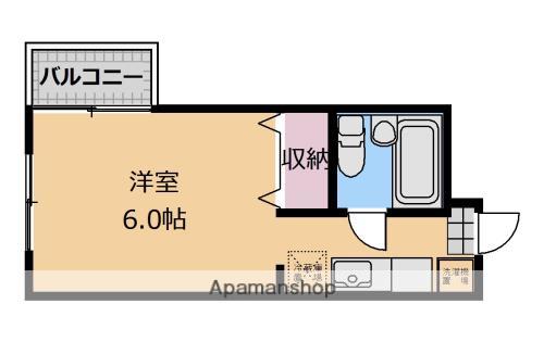 青山コーポラス(ワンルーム/4階)の間取り写真