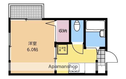シマックスⅡ(1K/2階)の間取り写真