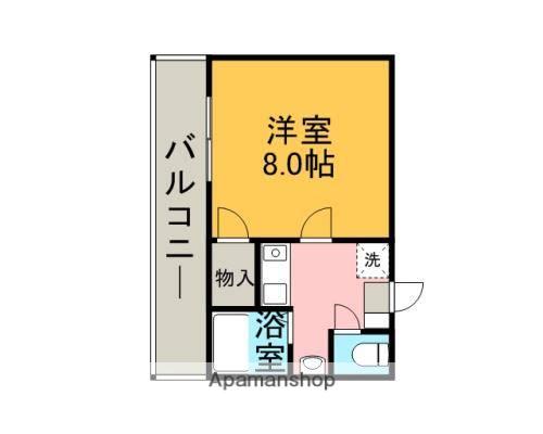 ノーブル(1K/2階)の間取り写真