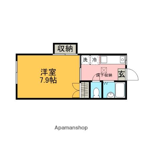 メゾン・ド・プレーヌ(1K/1階)の間取り写真