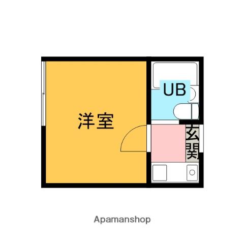 プラザドゥデボンA(ワンルーム/1階)の間取り写真