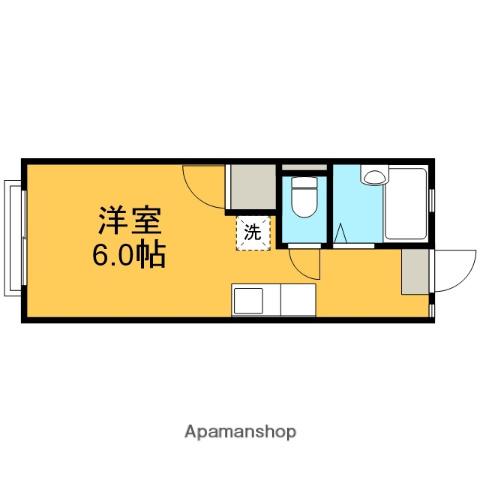 メゾンドソレイユ(1K/2階)の間取り写真