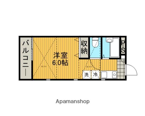 フォレスト相原(1K/2階)の間取り写真