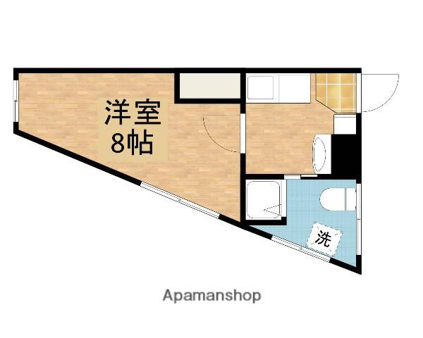 市川マンション(1K/2階)の間取り写真