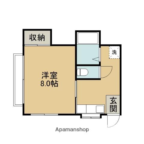サンハイツ宮川(1K/2階)の間取り写真