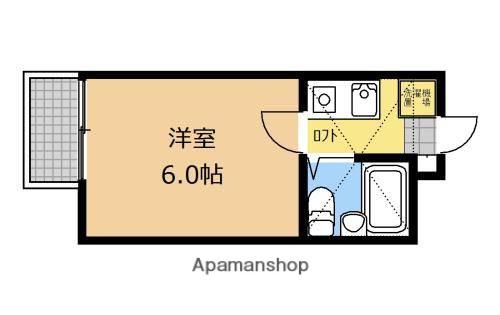 カーサM(1K/2階)の間取り写真
