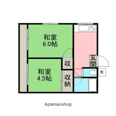 和幸ハイツ 2階階 間取り