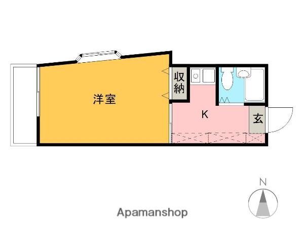 エントピア橋本(1K/2階)の間取り写真