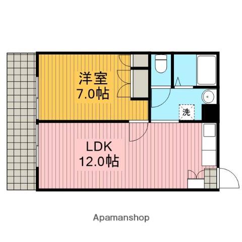 ディアコート原宿南A 1階階 間取り