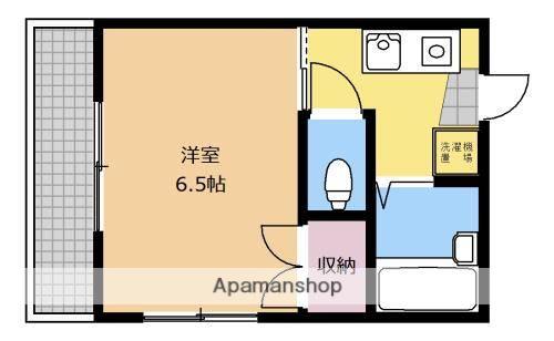 PIACEVOLE(1K/2階)の間取り写真