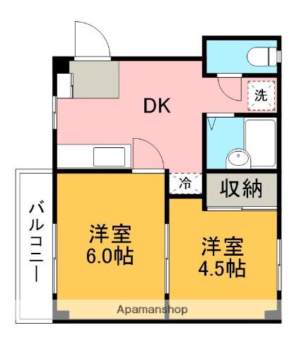 小山サンハイツ 2階階 間取り