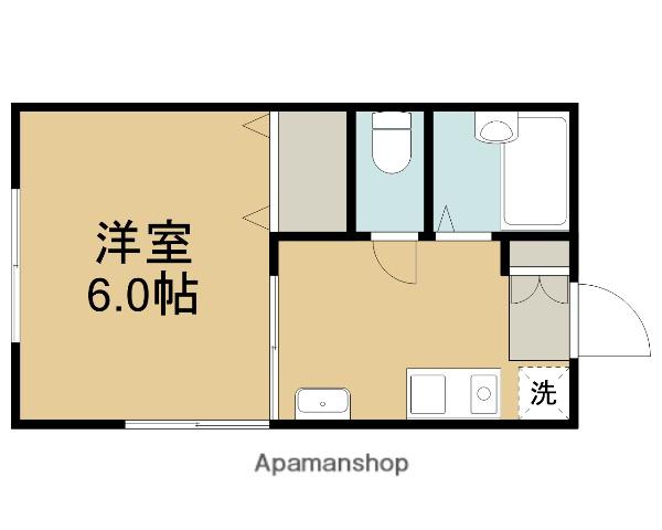 ルグラン南大沢(1K/2階)の間取り写真