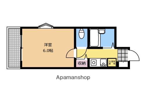 コンパニロス(1K/2階)の間取り写真