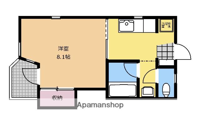 コーポヒルマ6(1K/2階)の間取り写真