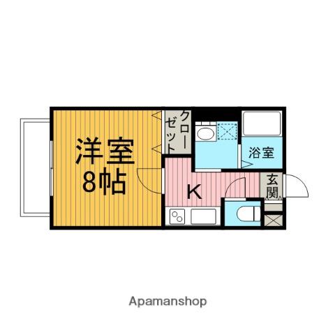 さくら館(1K/2階)の間取り写真