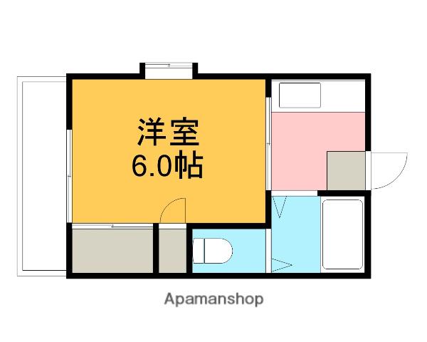 グリーンアーバン(1K/1階)の間取り写真