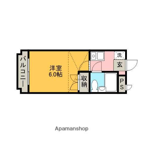 クリオ橋本ファースト(1K/3階)の間取り写真