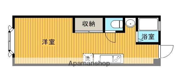 クレール大島(ワンルーム/3階)の間取り写真