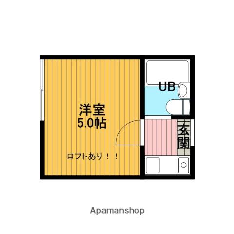 プラザドゥデボンB(ワンルーム/1階)の間取り写真