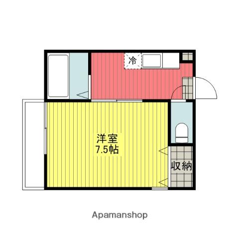 プチメゾン(1K/1階)の間取り写真