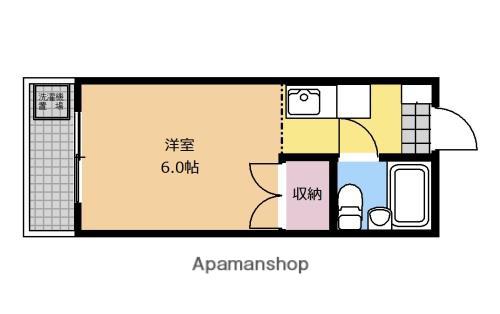 B.DESIGN(ワンルーム/3階)の間取り写真
