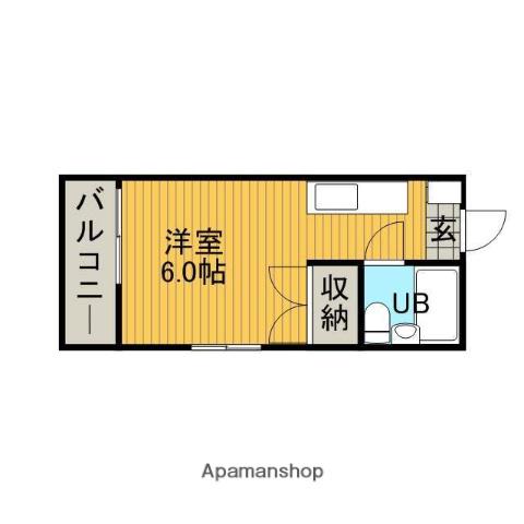 ファーストビレッジ橋本(1K/2階)の間取り写真