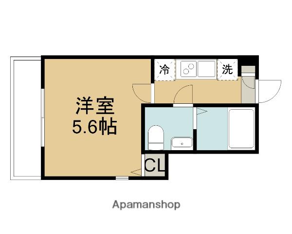 フルセイル橋本7(1K/1階)の間取り写真