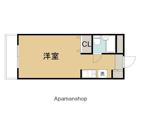 フレクション多摩ニュータウン3(1K/4階)の間取り写真