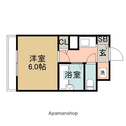 REDEAL多摩境(1K/3階)の間取り写真