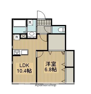 フローレンティアⅡ(1LDK/1階)の間取り写真