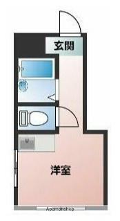 サニーヒル(1K/1階)の間取り写真