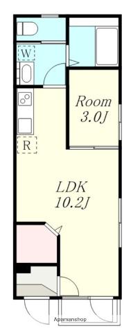トレスコーマ6TH(1LDK/3階)の間取り写真