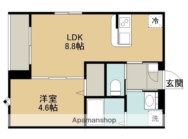 ROBOT HOME HOSIGAOKA(1LDK/1階)の間取り写真