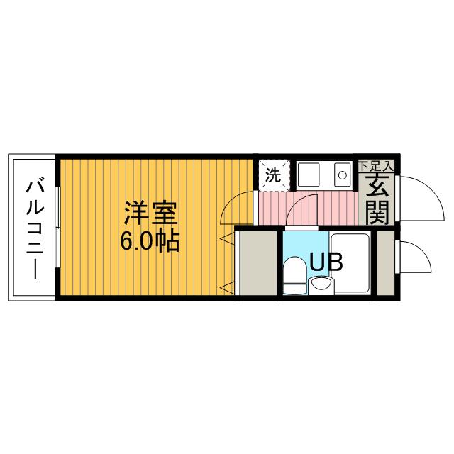 日神パレステージ橋本(1K/4階)の間取り写真